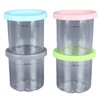 4Pcs Ice Cream Pints Containers and Lids Large Capacity Round