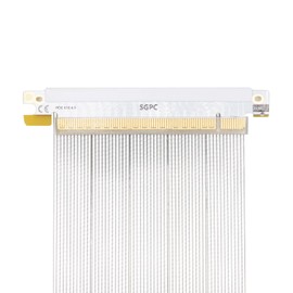 SGPC SG41 18.5cm PCIe 4.0 X16 Riser Cable/Dual Reverse Connectors/for k39/k40/k49/k49BL/k59 (Silver)