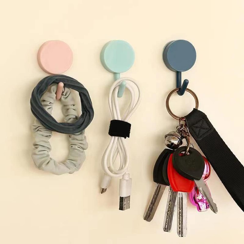 DHDestined Fateful 6 Pack Adhesive Hooks Cute Utility Hooks, Key