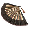 Hanakanzashi Men's Silk Hand Fan, For Gentlemen, With Fan Holder,