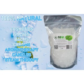 Mak Menthol Crystals 2 LB - Pure Organic 100% Natural - Menthol Crystals from Mint Crystal Mints Mentha Arvensis - Comes in Resealable Standup Bag for Long-Lasting Freshness