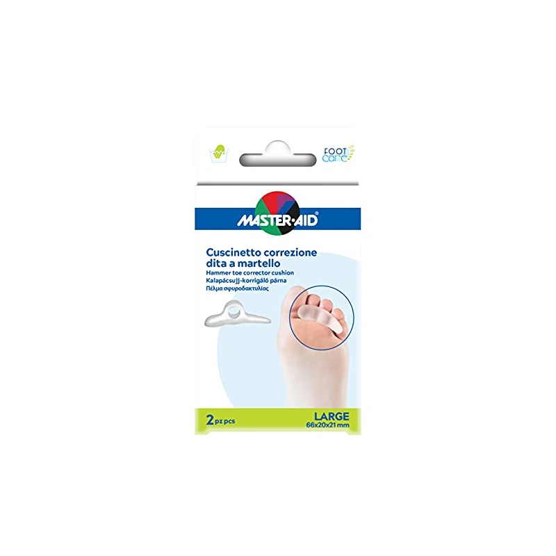 FOOT CARE CORRETTORE DITA A MARTELLO LARGE 2PZ