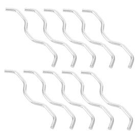 Kisangel Versatile Trampoline w Hook Connectors 10pcs Steel Rod Wire Connectors for Trampoline Replacement Pole and Accessories