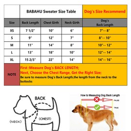 BABAHU Small Dog Sweaters Cute Bear Dog Cardigans Clothes for Small Medium Dogs Cats Soft Knitwear Apparel