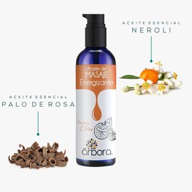 IÁRBORA Aceite de Masaje Cítrico y Vainilla – Kit 2 pcks Relajante