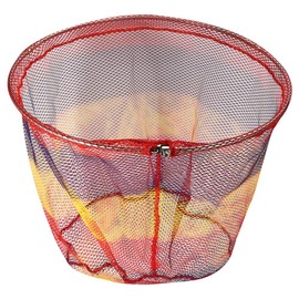 Keenso Foldable Fishing Net, 50cm Portable Opening Type Fishing Net Replacement Net 3 Layers Fish Net Foldable Fishing Net Shrimp Bait Trap Fishing Net