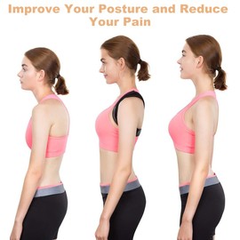 Back Straightener, Posture Corrector for Ergonomic and Posture, Posture Corrector for Men and Women, Adjustable Back Trainer for Back Support, Relieves Back Pain