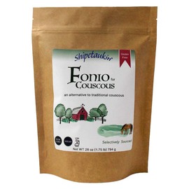Shipetaukin Fonio for Couscous - Gluten Free - Vegan - Non GMO - Alternative to Traditional Wheat Couscous Pasta (28 Ounces)