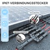 deleyCON PV4 Solar 3-Way Y Plug Pair 1500 V Male/Female