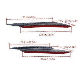 SDeelCase ABS Carbon Effect Splitter Fin Spoiler Wing Bumper Canard Diffuser for Chevy