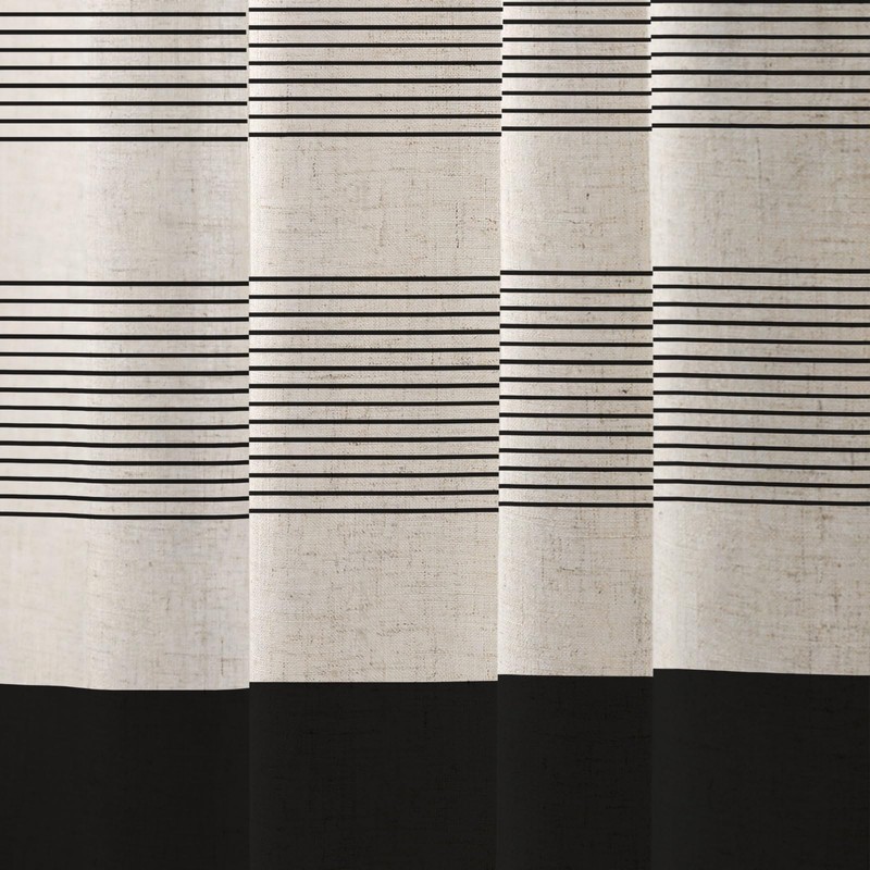 WOUVMA Extra Long Boho Shower Curtains for Bathroom with Tassels