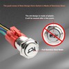 APIELE 16mm 12V Momentary Speaker Horn Push Button Toggle Switch