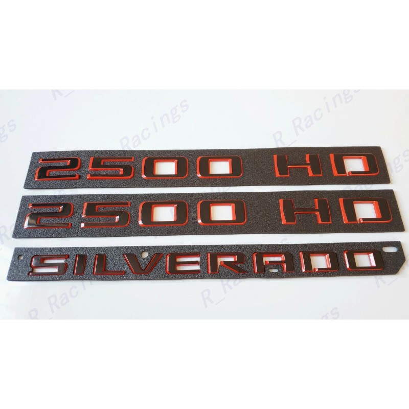 GM Auto Black Red Doors 2500HD Tailgate Silverado Fender &
