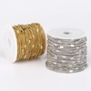 66FT Curb Chains Bulk 2mm Stainless Steel Flat Satellite Curb