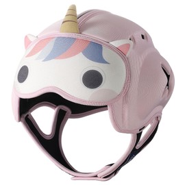 Baby Safety Helmet, Breathable Baby Head Protector for Crawling Walking, Ultra-Lightweight, Soft and Adjustable Baby Helmet Suitable for Babies 6-24 Months (Pink)