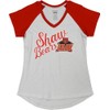Big Boy Shaw Bears S4 Womens V-Neck Tee [Grey -