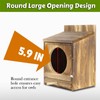 Ansonation Large Owl House,Screech Owl Nesting Boxes for Outside Wooden