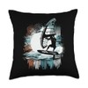Wing Surf Wing Foil Wingsurfing Wingsurfer Throw Pillow