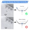 ARCORA Pop Up Sink Drain with Overflow, Chrome Bathroom Sink