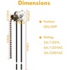 Ceiling Fan Light Switch Zing Ear Pull Chain ZE-109 Fan