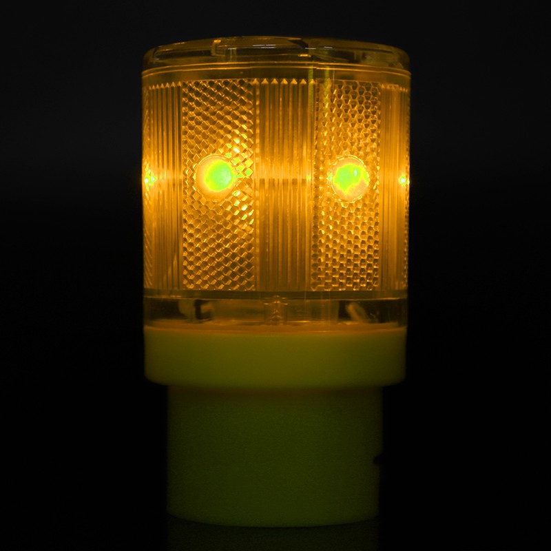 Flashing LED Warning Signal Light Solar Power Emergency Security Alarm