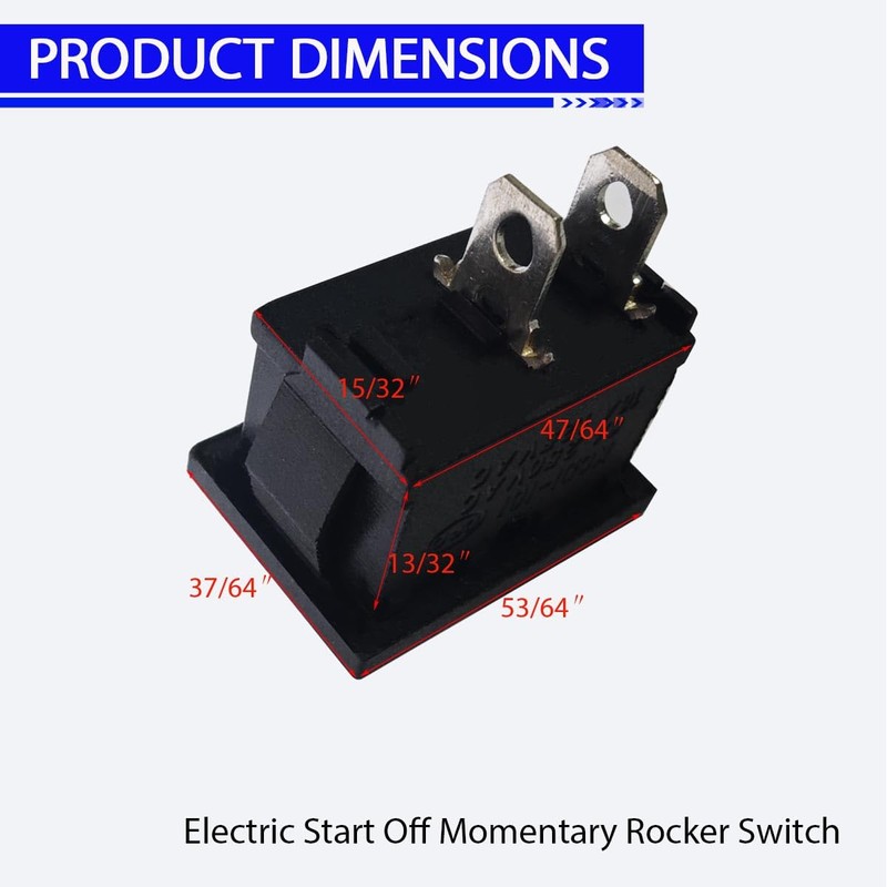 Electric Start Off Momentary Rocker Switch for Generac 7127/7723 iQ3500