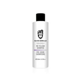 Slick Gorilla No Yellow Shampoo 200 ml | Lila Shampoo für blondiertes, silbernes oder graues Haar | Anti-Gelbstich Formel für kühle, strahlende Farbtöne