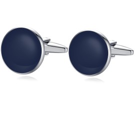 HONEY BEAR Men's Cufflinks 1 Pair and 6 Pieces Tailcoat Buttons, Reusable, Copper, No Gemstone
