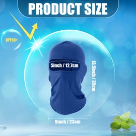 Handepo 24 Pieces Sun Protection Balaclava Full Face Cover Ski Mask Costume Head Mask for Men Women Outdoor Sports, Solid and Camouflage Colors