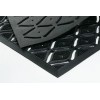HomeRoots 22" X 36" Black Rubber Outdoor Door Mat