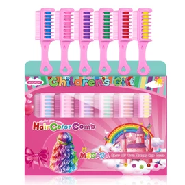 New Hair Chalk Comb for Girls Kids, Washable Temporary Hair Color Dye for Kids Age 5 6 7 8 9 10+ Birthday Party Gift Cosplay DIY, Children's Days, Upgrade