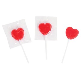 Red Heart Lollipops – 3 lb Bulk – Heart-Shaped Strawberry Suckers for Valentine’s Day – Classroom Exchange Candy, Teacher-Approved School Treats & Party Favors