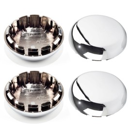 DewFlew 4Pcs Wheel Center Caps for Chevy S10 Blazer Wheel Rim Outer 77.5mm(3.05in) Inner 66mm(2.60in) Chrome Hub Caps, Replacement 15661030 15708890