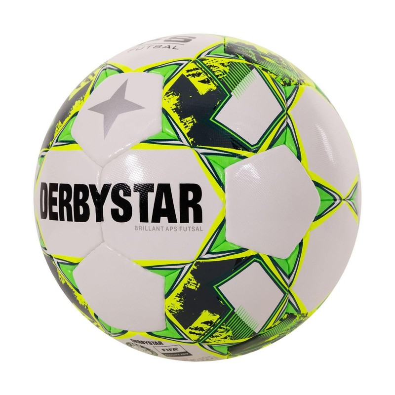 Derbystar Brillant Football Balls White/Yellow/Grey 4