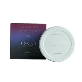 SOULT Salt Lore Body Scrub I Dead Sea Salt I Natural Oils and Shea Butter I Refreshing and Revitalising I Luxury Exfoliating I 350 g