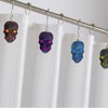 Skull Shower Curtain Hooks Set of 12, Rust-Resistant Stainless Steel