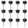 uxcell 12pcs Knurled Clamping Knobs M6 x 35mm Metric Zinc