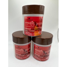 Schwarzkopf (3) Smooth N Shine Straight Gel Conditioning 6 Ounce Jar