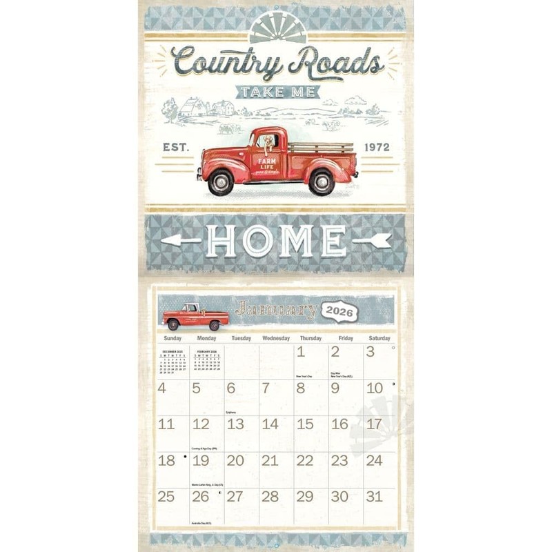 WSBL Farm Fresh 2026 12X12 Wall Calendar (26997001745)