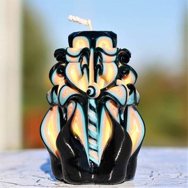 Carved Candles Black-Mothers Day Candle-Decorative Candle for Women-Jewelry Carved Candles-Gift for Man-Oscar candles