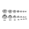 Guard4U 140Pcs M3 M4 M5 M6 M8 M10 M12 Flange