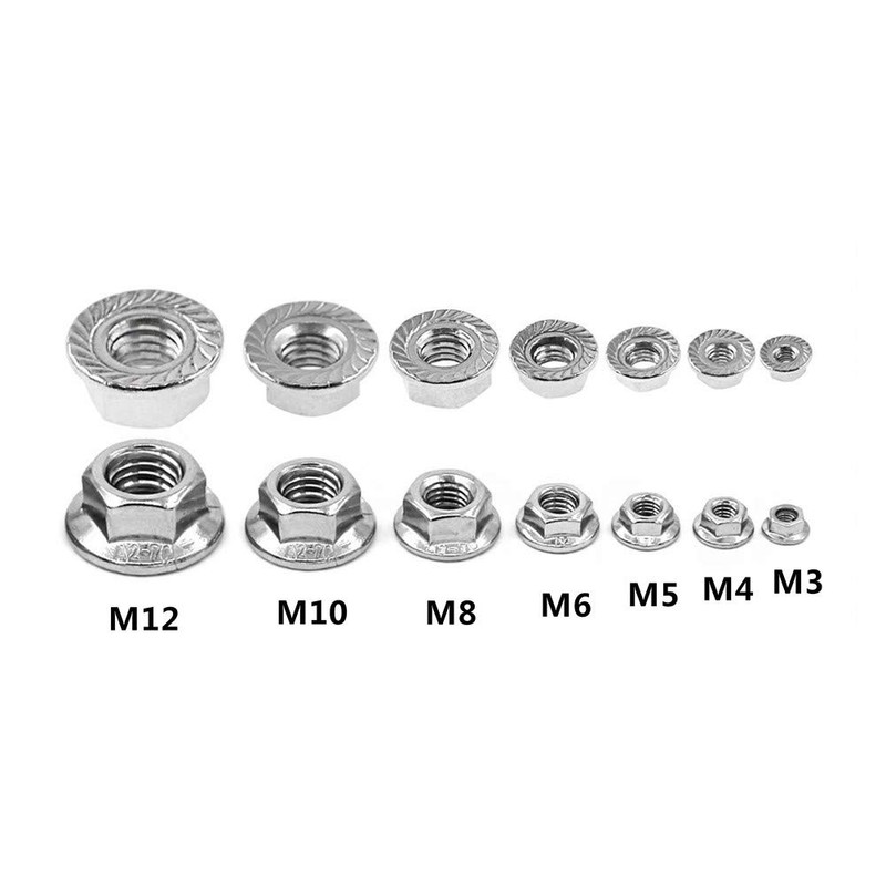 Guard4U 140Pcs M3 M4 M5 M6 M8 M10 M12 Flange