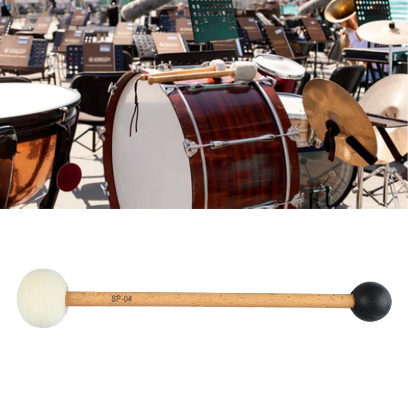 Drum Mallet Antislip Bass Drum Percussion Stick Hammer Wooden Musical