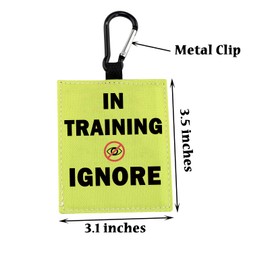 In Training Ignore/Ignore Me Anxious Alert Hängepflaster Caution Stop Dog Alert Hängende Patches Nervöse Hunde Hängende Alarm Patches (Training - Ignorieren)