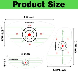 Golf Driver Blue Impact Tape Set Labels 150 pcs Self-Teaching Sweet Spot and Consistency Analysis Training Aids Target Sticker Standard Wood Iron Putters Ball Hitting Recorder for Swing Practice