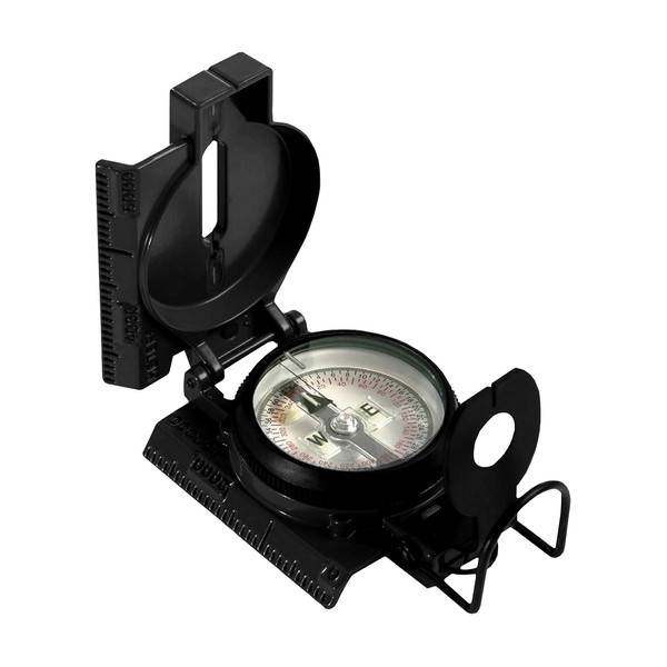 Cammenga Lensatic Tritium Compass, Official USA Military Compass - Accurate and Ultralight Tactical Compasses for Orienteering Backpacking Hunting Hiking Boating - Black