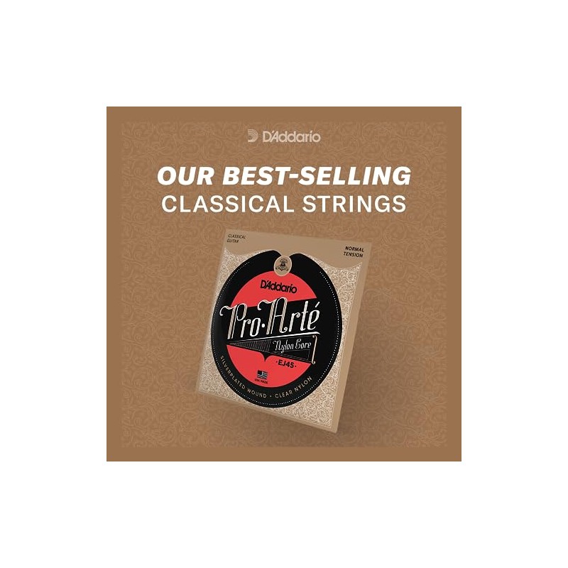 D'Addario Pro-Arte - Cuerdas de nailon para guitarra clásica, tensión