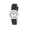 Ravel Women's Easy Read Watch with Big Numbers - Black/Silver