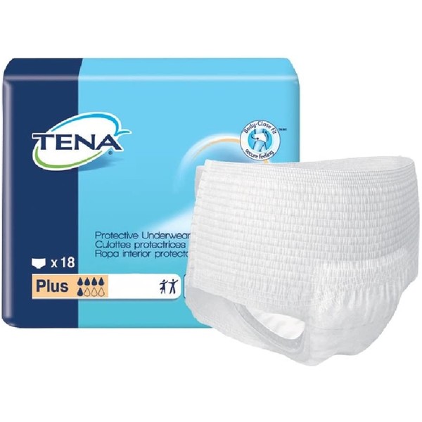 TENA Protective Underwear Plus Absorbency - Large 72/Case