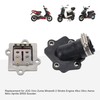 GOOFIT Motorcycle Intake Manifold+Reed Valve Replacement for JOG Vino Zuma